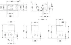 Duravit ME By Starck - Duoblokpot, Vario Afvoer, Met WonderGliss, Alpine Wit 21700900001 -Badkamerartikelen Winkel 6fb151bc6d7c8fc03c369a1b