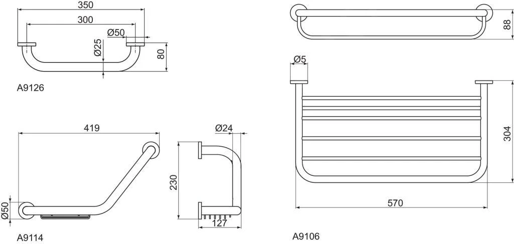 Ideal Standard IOM - Badgreep Met Zeephouder, Chroom A9114AA 4 Ideal Standard IOM - Badgreep Met Zeephouder, Chroom A9114AA - Afbeelding 2