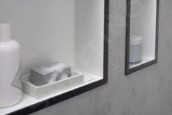 Hansgrohe XtraStoris Individual - Inbouwnis Met Designlijst, 300x300x100 Mm, Mat Wit/geborsteld Zwart Chroom 56099340 -Badkamerartikelen Winkel 73eb4751973283389e67801b 4