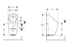 Geberit Urinoirs - Urinoir Preda Met Geïntegreerde Besturing, Batterijvoeding, Wit 116.073.00.1 -Badkamerartikelen Winkel 77a1424689b63da6d494eea7