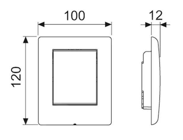 Tece TECEplanus - Urinoir Bedieningsplaat, Glanzend Wit 9242314 4 Tece TECEplanus - Urinoir Bedieningsplaat, Glanzend Wit 9242314 - Afbeelding 2