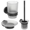 Ideal Standard IOM - Set Badkameraccessoires, Mat Glas/zwart A9245XG -Badkamerartikelen Winkel 81097be43b9efab881dac407