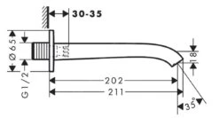 Hansgrohe Vivenis - Baduitloop, Chroom 75410000 -Badkamerartikelen Winkel 813c79642c789d9aabaaa4f8