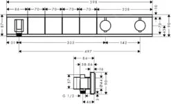 Hansgrohe RainSelect - Afbouwdeel Voor Thermostatische Douchekraan Voor 4 Functies, Chroom 15357000 -Badkamerartikelen Winkel 822072a617b936cbc0ee7f59