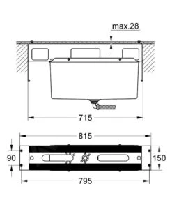 Grohe Inbouwdelen - Inbouwdeel Voor Badrandcombinatie, 4/5-gats Basisframe 29037000 -Badkamerartikelen Winkel 8221010020f0cc37cd47f2eb