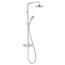 Kludi Logo - Dual Shower System Doucheset Met Thermostaat, 200 Mm, Chroom 6809205-00