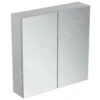 Ideal Standard Mirror&Light - Spiegelkast Met LED Verlichting En Inlegplank, 700x700 Mm, Aluminium T3439AL