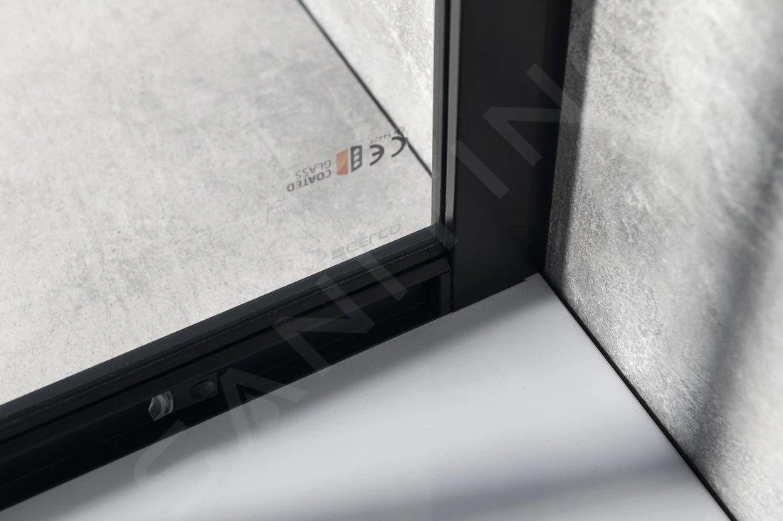 Gelco Sigma - Douchehoek 120x90 Cm, R550, Mat Zwart/helder Glas GS1290B 8 Gelco Sigma - Douchehoek 120x90 Cm, R550, Mat Zwart/helder Glas GS1290B - Afbeelding 6