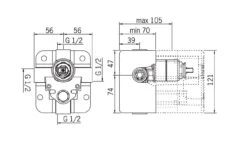 Hansa Inbouwdelen - Inbouw Basisgarnituur 50000100 5 Hansa Inbouwdelen - Inbouw Basisgarnituur 50000100 -Badkamerartikelen Winkel 929974a0670dfa3cc314fc31