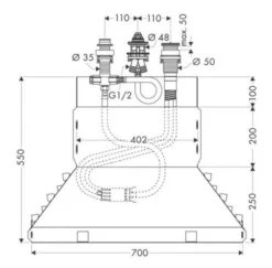 Hansgrohe Inbouwdelen - Basisgarnituur Voor 3-gats Badrandcombinatie 13437180 -Badkamerartikelen Winkel 9451390df93eb4faf9ea0f94