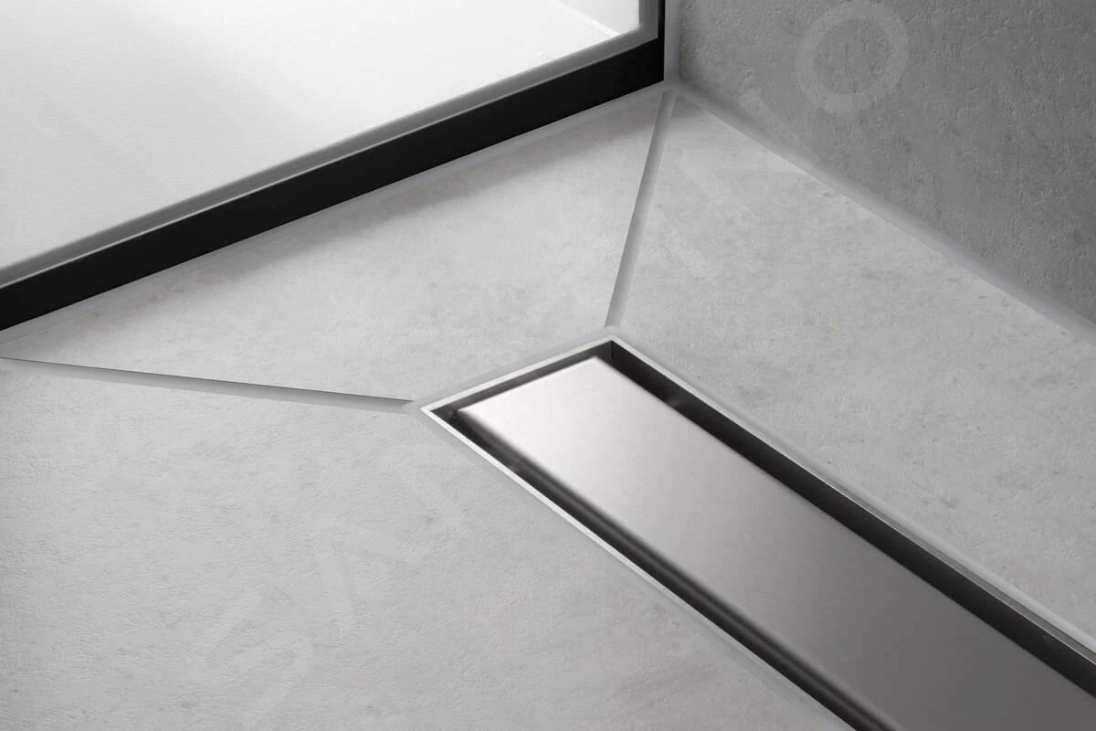 Hansgrohe RainDrain Match - Douchegoot Met Rvs Rooster 700, In Hoogte Verstelbaar Frame, Chroom 56037000 5 Hansgrohe RainDrain Match - Douchegoot Met Rvs Rooster 700, In Hoogte Verstelbaar Frame, Chroom 56037000 - Afbeelding 3