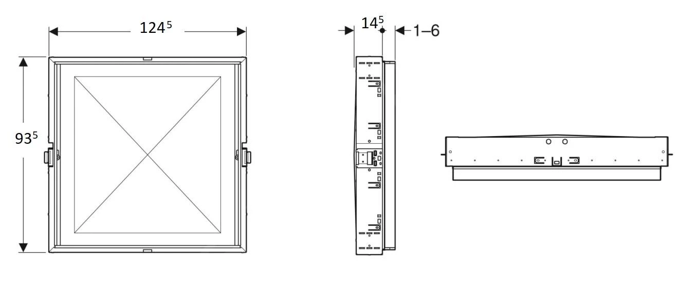 Geberit ONE - Ruwbouwbox 1245x935x145 Mm, Voor Geberit ONE Inbouwspiegelkast Met Hoogte 900 Mm 111.945.00.1 4 Geberit ONE - Ruwbouwbox 1245x935x145 Mm, Voor Geberit ONE Inbouwspiegelkast Met Hoogte 900 Mm 111.945.00.1 - Afbeelding 2