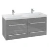 Villeroy & Boch Avento - Wastafelkast, 1180x514x452 Mm, 4 Laden, Crystal Grey A89300B1 -Badkamerartikelen Winkel 95bf29a8d1d509836abe7db3