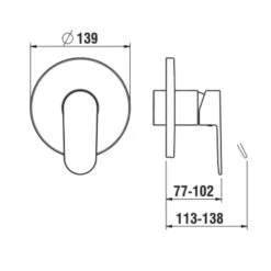 Laufen Neja - Afdekset Voor Douchekraan, Chroom H3315160040001 -Badkamerartikelen Winkel 9610b6cf8cd1da4fdc3e322b