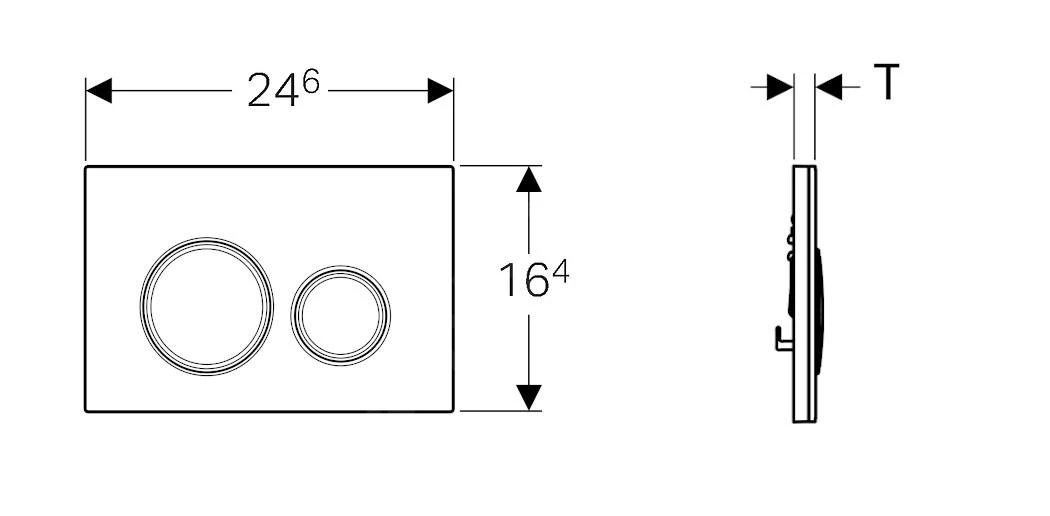 Geberit Sigma21 - Bedieningsplaat, Dual Flush Spoeling, Beton/rood Goud 115.650.JV.1 4 Geberit Sigma21 - Bedieningsplaat, Dual Flush Spoeling, Beton/rood Goud 115.650.JV.1 - Afbeelding 2