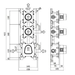 Paffoni Modular Box - Basisgarnituur Voor Inbouw Thermostaakranen MDBOX018 -Badkamerartikelen Winkel 9d21e9abb49114ea05089219