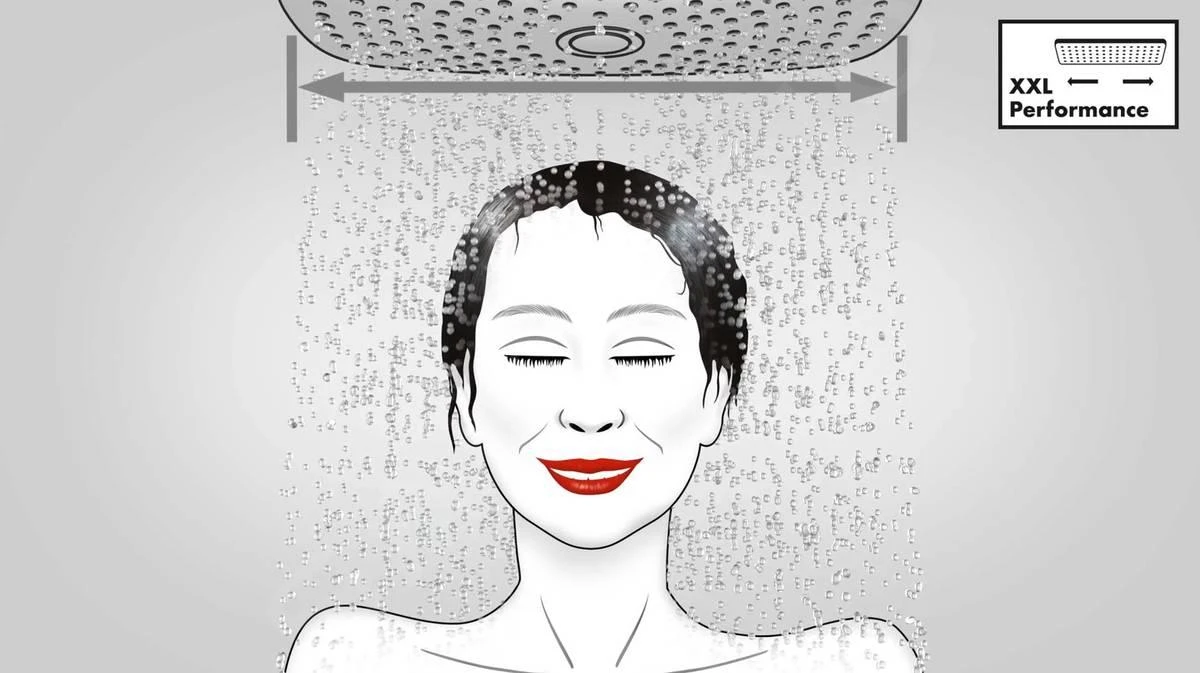 Hansgrohe Pulsify Select - Handdouche Relaxation 105, 3jet, Mat Zwart 24110670 8 Hansgrohe Pulsify Select - Handdouche Relaxation 105, 3jet, Mat Zwart 24110670 - Afbeelding 6