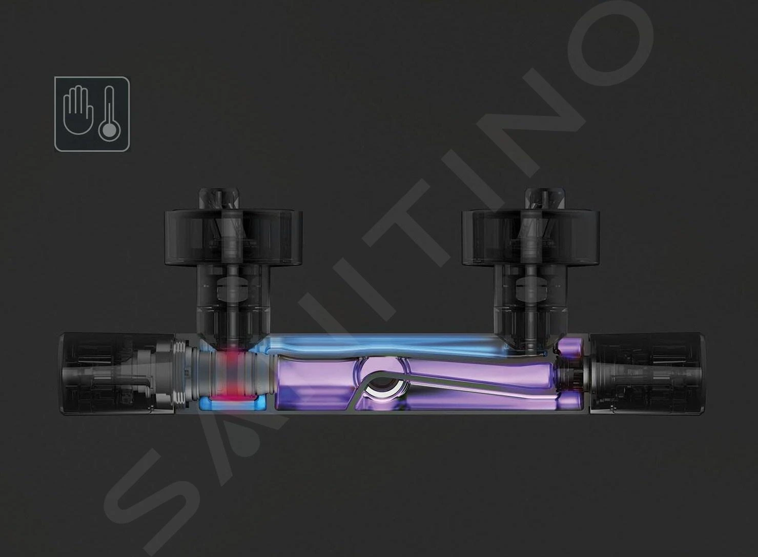 Ideal Standard Conca Tap - Inbouw Douchekraan, Magnetic Grey A7373A5 5 Ideal Standard Conca Tap - Inbouw Douchekraan, Magnetic Grey A7373A5 - Afbeelding 3