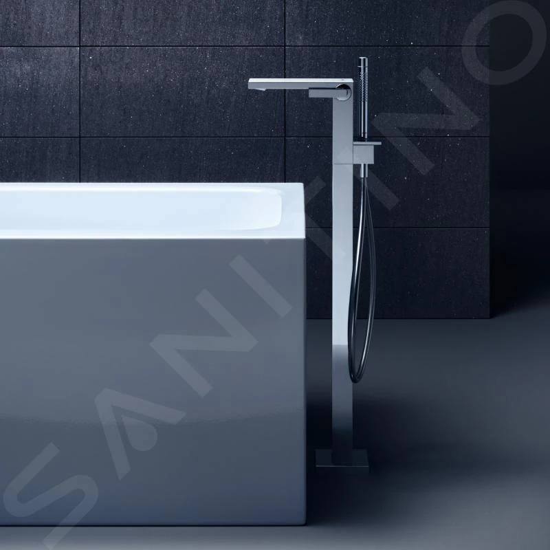 Axor MyEdition - Vrijstaande Badkraan, Chroom/spiegel Glas 47440000 7 Axor MyEdition - Vrijstaande Badkraan, Chroom/spiegel Glas 47440000 - Afbeelding 5