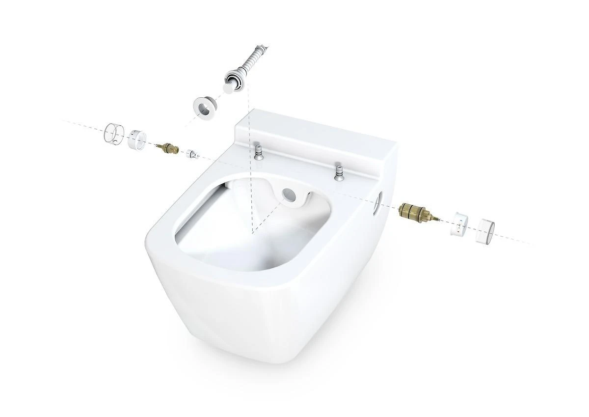 Geberit Duofix - Inbouwreservoir Voor Hangend Toilet Met SIGMA30 Bedieningsknop, Glanzend Chroom/chroom Mat + Tece One - Hangend Douche-wc En Wc-bril, Rimless, SoftClose 111.355.00.5 NT6 10 Geberit Duofix - Inbouwreservoir Voor Hangend Toilet Met SIGMA30 Bedieningsknop, Glanzend Chroom/chroom Mat + Tece One - Hangend Douche-wc En Wc-bril, Rimless, SoftClose 111.355.00.5 NT6 - Afbeelding 8