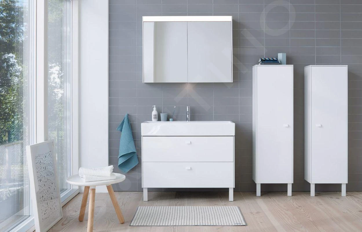 Duravit Brioso - Spiegelkast 760x1020x148 Mm, Links, 1 Deur, Glans Wit BR7103022221000 5 Duravit Brioso - Spiegelkast 760x1020x148 Mm, Links, 1 Deur, Glans Wit BR7103022221000 - Afbeelding 3