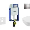 Geberit Kombifix - Inbouwreservoir Voor Hangend Toilet Met SIGMA30 Bedieningsknop, Glanzend Chroom/mat Chroom + Villeroy Boch - Hangend Toilet En Wc-bril, DirectFlush, SoftClose, CeramicPlus 110.302.00.5 NB6 -Badkamerartikelen Winkel a922bdd58cfc2d9a3f8da08b