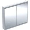 Geberit ONE - Spiegelkast Met LED-verlichting, 1050x900x150 Mm, 2 Deuren, Inbouw, Wit 505.804.00.2 -Badkamerartikelen Winkel a943139e5f499b23d3ee3e52