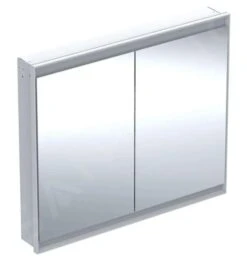 Geberit ONE - Spiegelkast Met LED-verlichting, 1050x900x150 Mm, 2 Deuren, Inbouw, Wit 505.804.00.2