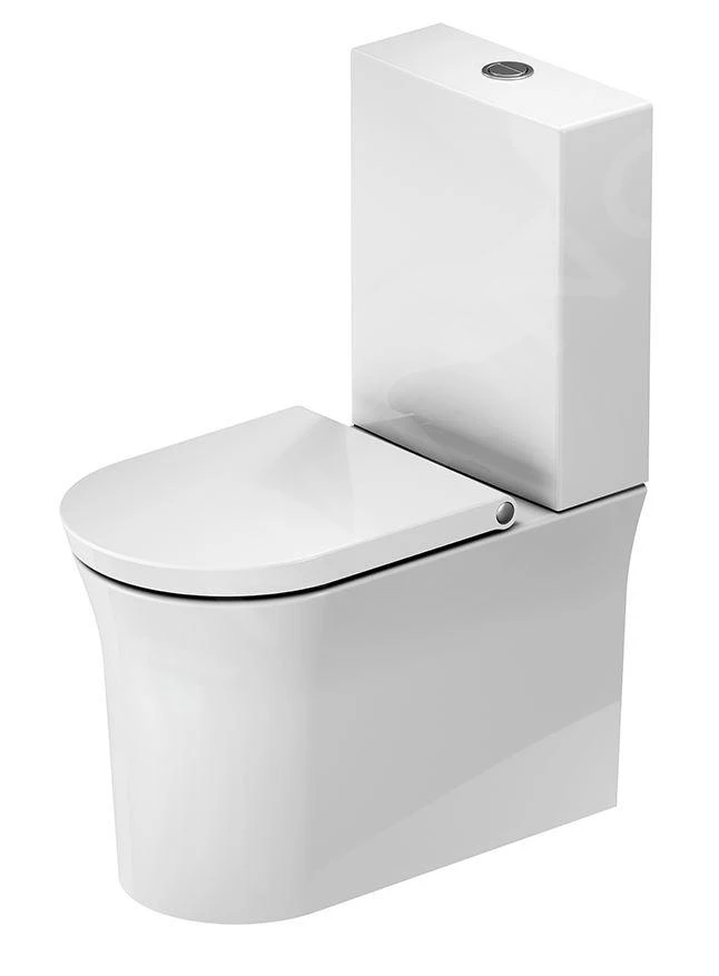 Duravit White Tulip - Duoblok Toilet, Vario Afvoer, Rimless, HygieneGlaze, Wit 2197092000 3 Duravit White Tulip - Duoblok Toilet, Vario Afvoer, Rimless, HygieneGlaze, Wit 2197092000