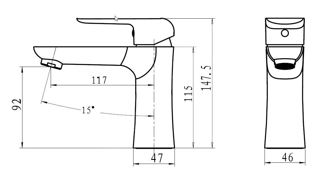 Novaservis Nobless Tina - Wastafelkraan, Wit/chroom 38001/1,1 4 Novaservis Nobless Tina - Wastafelkraan, Wit/chroom 38001/1,1 - Afbeelding 2