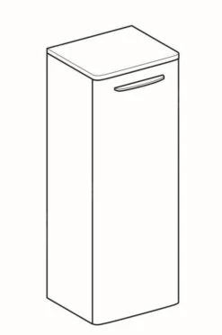 Geberit Selnova Square - Onderkast 866x330x280 Mm, 1 Deur, Glanzend Wit 500.182.01.1 -Badkamerartikelen Winkel ae5ffd8fa333e437f2463c79