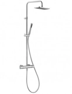 Kludi A-Qa - Doucheset Dual Shower System, Met Thermostaat, Chroom 4909505-00