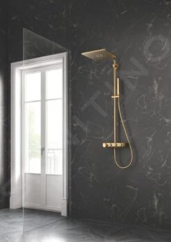 Grohe Euphoria SmartControl - Douchesysteem Cube 310 Duo Met Thermostaatkraan, 2 Straalsoorten, Geborsteld Cool Sunrise 26508GN0 -Badkamerartikelen Winkel b129c12228b61845a41f6ac2