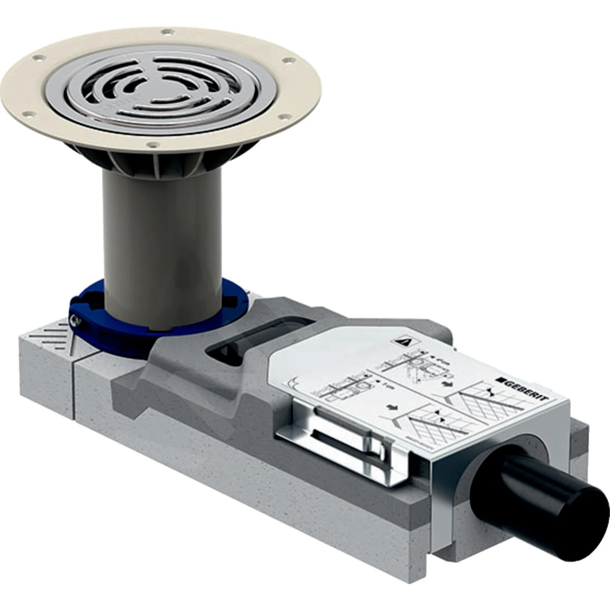 Geberit Toebehoren - Douchevloerafvoer Voor Vloerafwerkingen, Voor Dekvloerhoogte Bij Het Afvoerpunt 94-114 Mm 154.057.00.1 3 Geberit Toebehoren - Douchevloerafvoer Voor Vloerafwerkingen, Voor Dekvloerhoogte Bij Het Afvoerpunt 94-114 Mm 154.057.00.1
