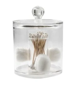 Compactor Make-up Organizer - Doos Voor Wattenschijfjes En Wattenstaafjes, Doorschijnend Kunststof RAN5058 -Badkamerartikelen Winkel beb2625bb2c71dd2615a9717