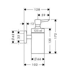 Hansgrohe Logis - Zeepdispenser Met Houder, Glas/geborsteld Nikkel 40514820 -Badkamerartikelen Winkel c05abfc1db22f0aa4e20a1a7