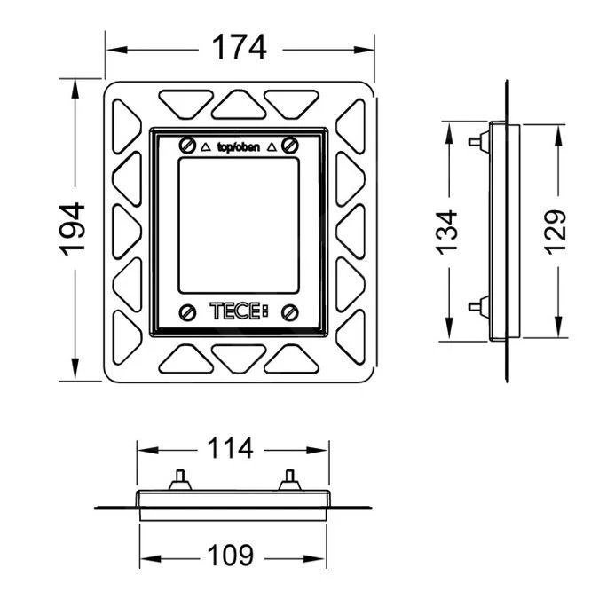 Tece TECEloop - Montageframe Voor Vlakke Inbouw Voor Urinoirbediening, Wit 9242646 4 Tece TECEloop - Montageframe Voor Vlakke Inbouw Voor Urinoirbediening, Wit 9242646 - Afbeelding 2