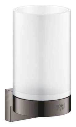 Grohe Selection - Glashouder, Hard Graphite 41027A00 -Badkamerartikelen Winkel c57ebc234a334badf8fe1f11
