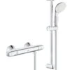Grohe Grohtherm 1000 - Thermostatische Douchekraan Met Douchegarnituur 60 Cm, Chroom 34151004
