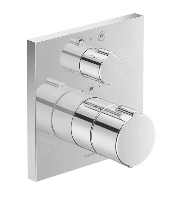 Duravit C.1 - Inbouw Thermostatische Badkraan, Voor 2 Functies, Chroom C15200017010 3 Duravit C.1 - Inbouw Thermostatische Badkraan, Voor 2 Functies, Chroom C15200017010