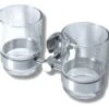 Novaservis Mephisto - Dubbele Glazen Houder, Chroom/glas 6857,0 -Badkamerartikelen Winkel cb782d95ff483cf3c38ee632