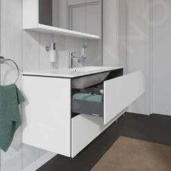 Duravit L-Cube - Wastafelonderkast 550x1220x481 Mm, 2 Laden, Wit Mat LC624301818 -Badkamerartikelen Winkel cc51a15ec2ad59316b1dc660