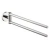 Hansgrohe Logis - 2-lids Handdoekhouder, Chroom 40512000 -Badkamerartikelen Winkel cf54ad952e349a1c3ebd585b