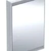 Geberit ONE - Spiegelkast Met LED-verlichting, 600x900x150 Mm, Scharnieren Rechts, Inbouw, Aluminium 505.801.00.1
