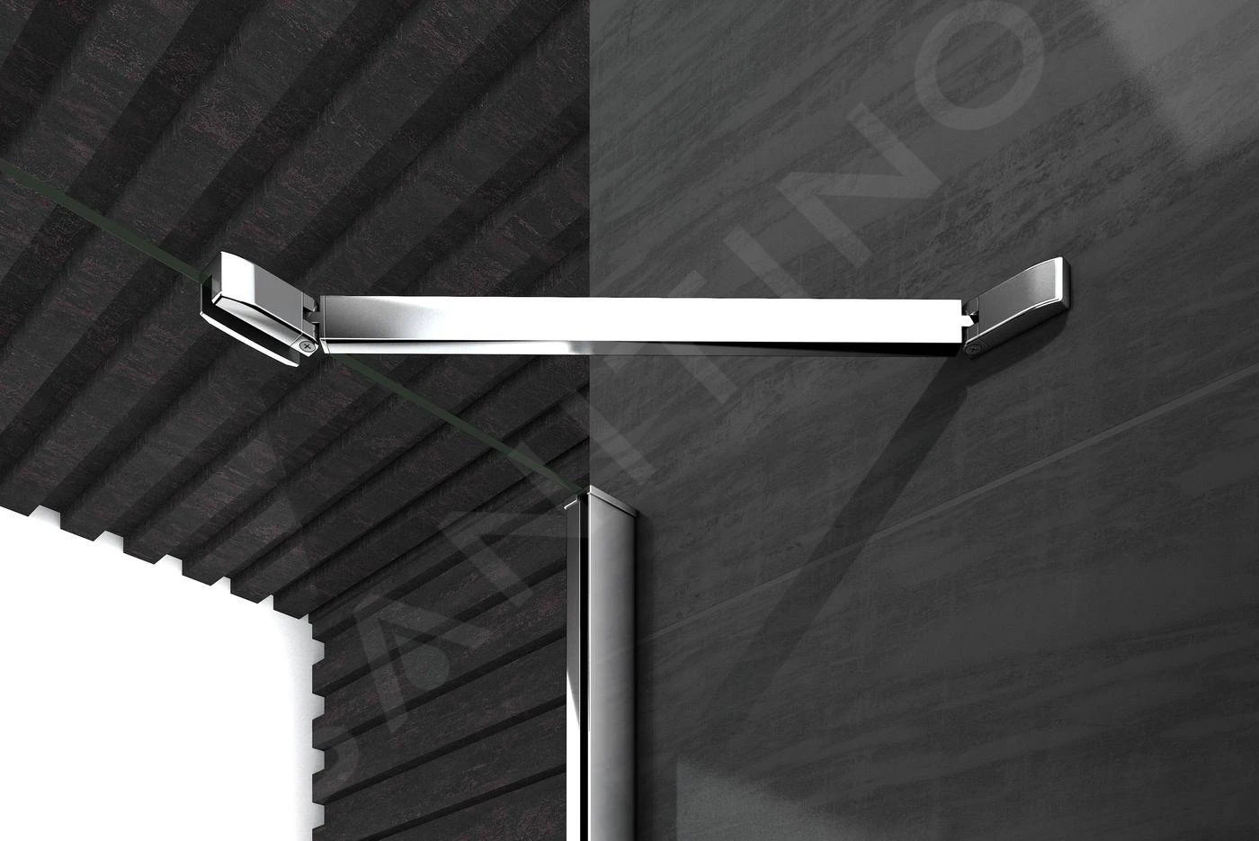 Lansanit LitLUX Brix - Vaste Douchewand 800 Mm, Glanzend Aluminium/helder Glas SPHY80 8 Lansanit LitLUX Brix - Vaste Douchewand 800 Mm, Glanzend Aluminium/helder Glas SPHY80 - Afbeelding 6