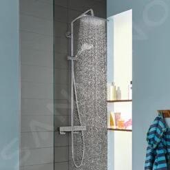 Hansgrohe Croma - Showerpipe Douchset Met Thermostaat, 1jet, Chroom 27630000 -Badkamerartikelen Winkel d4ed981bfd7bff4e2cb02cc1