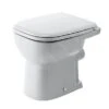Duravit D-Code - Staande Closet, Afvoer Naar Achter, Vlakspoel, Met HygieneGlaze, Alpine Wit 21090920002