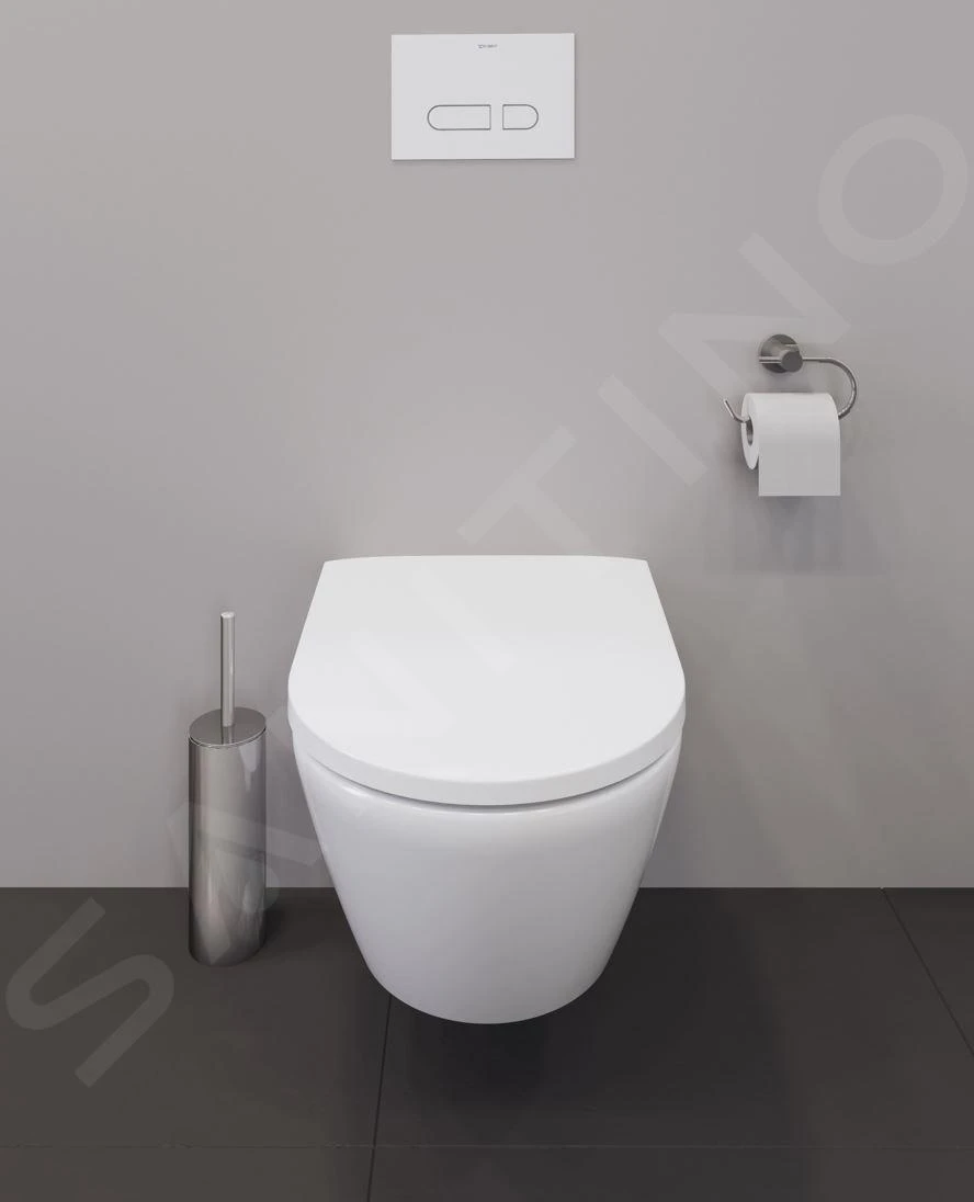 Duravit D-Neo - Hangend Toilet, Rimless, Wit 2578090000 5 Duravit D-Neo - Hangend Toilet, Rimless, Wit 2578090000 - Afbeelding 3