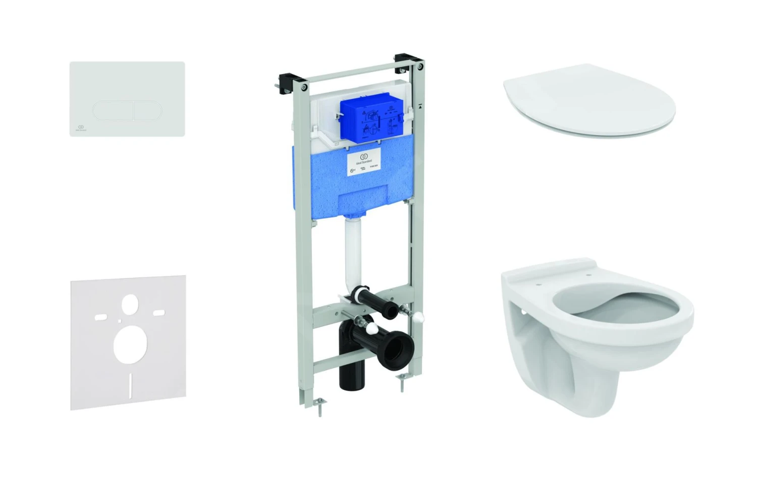 Ideal Standard ProSys - Toiletset - Inbouwreservoir, Closet Alpha Met WC-zitting, Oleas M1 Bedieningsplaat, SoftClose, Wit ProSys120M SP40 3 Ideal Standard ProSys - Toiletset - Inbouwreservoir, Closet Alpha Met WC-zitting, Oleas M1 Bedieningsplaat, SoftClose, Wit ProSys120M SP40