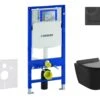 Geberit Duofix - Voorwand Montageset, Gaia Toilet En Softclose Zitting, Sigma30 Bedieningsplaat, Mat Zwart/zwart SANI11CA5500 -Badkamerartikelen Winkel e3da951837a3ab6aa86030c7